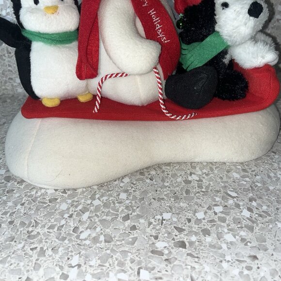 Hallmark JinglePals SNOW WHAT FUN SLEDDERS Animated Snowman Dog Penguin VIDEO - Picture 7 of 17